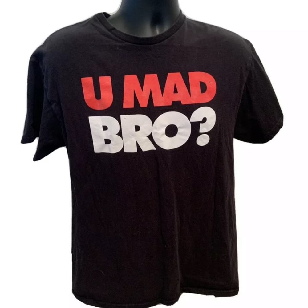 Black Delta Proweight “U Mad Bro?” T Shirt Size L